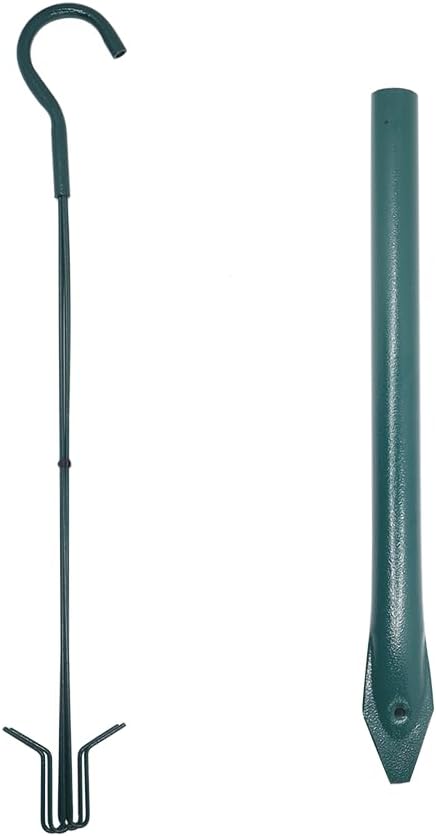 Zenport Z203009 2-in-1 Platform Bird Feeder, Green - 6 Pack