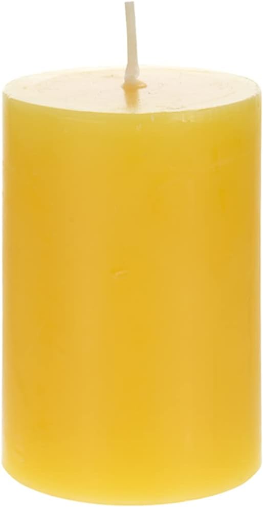 Mega Candles 1 pc Scented Solid Citronella Pillar Candles, Hand Poured Wax Candle 2 Inch x 3 Inch, Indoor & Outdoor Use, Camping, Festivities, Events, Party Usage, Patio, Barbecue BBQ, Picnics