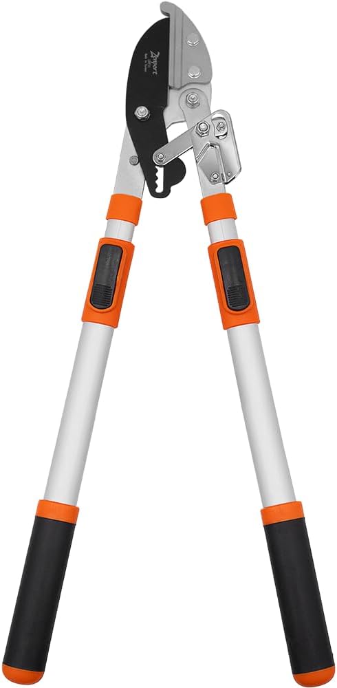 Zenport LRT11 Telescopic Ratchet Anvil Lopper, 23.5-Inch to 35.8-Inch