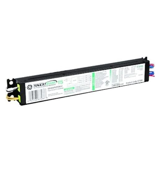 GE Electronic High Output Ballast with Non Dimming Design and Programmed Start Mechanism for Tools and Home Improvement, Black