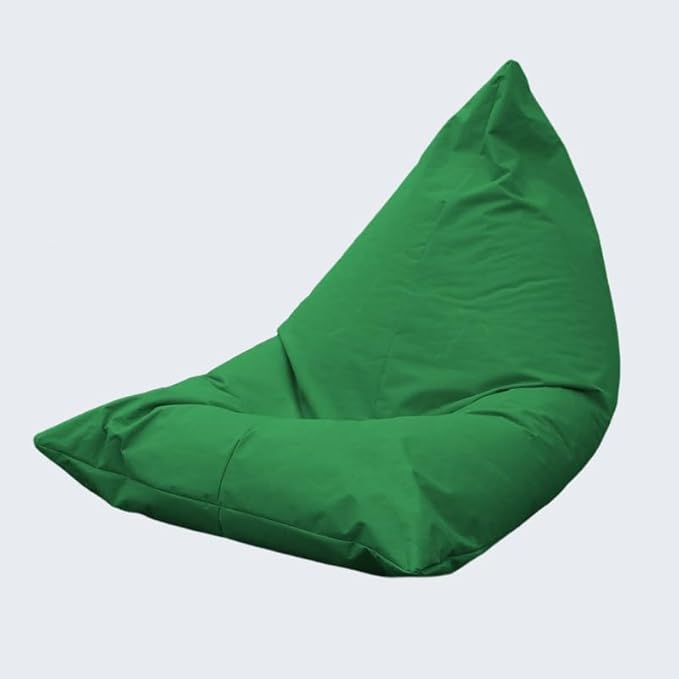 SXBCyan Waterproof Bean Bag Chair Cover（No fillers） Outdoor Oxford Lazy Sofa Giant Triangular Beanbag Pouf Couch Beach Floating Pool Floor Seating Oversized Relaxation Soft Chaise Lounge(Green)