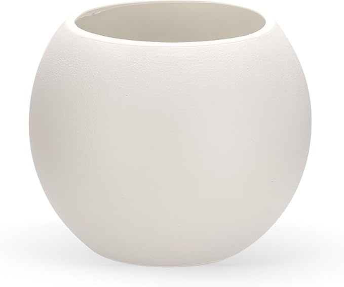 Large Round Planter,Planters for Indoor Plants & Outdoor,Durable Plastic Material Sphere Planter with Drainage Hole & Rubber Plug Weather Resistant,Plant Pot