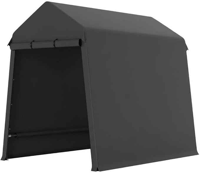 6x8FT Waterproof Storage Shed Portable Outdoor Garage Shelter for Equipment