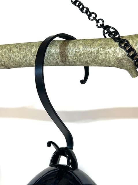 Byer of Maine Egg Bird Home for Small Songbirds, Meadow Green, High Fired Porcelain Stoneware, Ceramic Bird House, Glaze Finish, with Forged Steel Hook