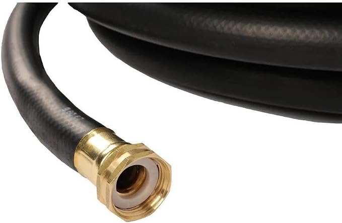 Continental Premium Garden Black Heavy Duty Cold Water Garden Hose, 5/8in Inside Diameter x 100ft Length, Male x Female Garden Hose Thread…