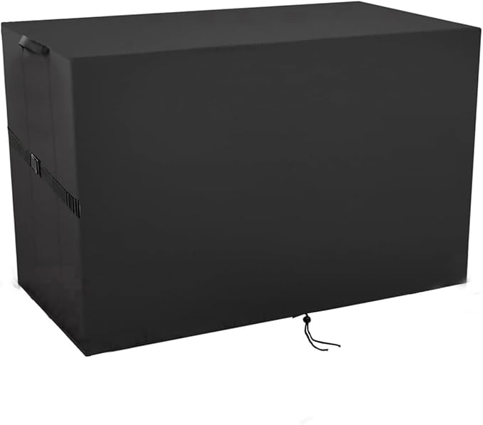 Outdoor Storage Box Cover，Waterproof Resin Storage Bin Cover Deck Box Covers-59.7"L x 28.5"W x 35.4"H