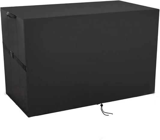 Outdoor Storage Box Cover，Waterproof Resin Storage Bin Cover Deck Box Covers-43.6"L x 22.4"W x 22"H
