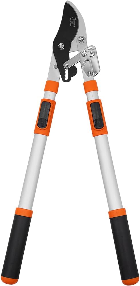 Zenport LRT10 Telescopic Ratchet Bypass Lopper, 23.5-Inch to 35.8-Inch