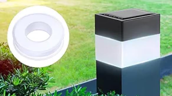 Tujoe Solar Post Cap Lights Fence Post Solar Lights 2in x 2in (5cm x 5cm)(White,8 Pack)