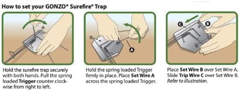 Gonzo Gopher Trap - Effective Home Pest Control, Best Gopher Trap - 13 x 7 x 6 in - Alloy Steel