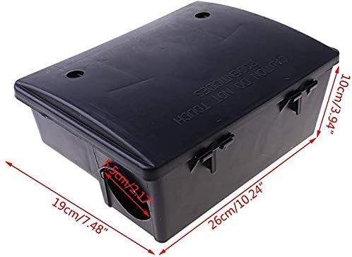 iTrap Mice & Rat Bait Stations – 2 Pack Rodent Control Boxes, Child & Pet-Safe Locking Design, Indoor/Outdoor Use with Mounting Brackets