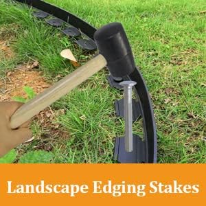 Metal Stakes, 8 Inch 22Pcs Galvanized Landscape Spikes,Garden Nails for Turf,Weed Barriers,Tent and More (22, 8 in)