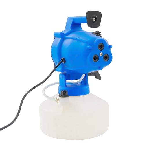 1200W Electric ULV Fogger Sprayer Machine with 3 Nozzles, 4L/1.1Gal Automatic Cold Fogger Machine, Adjustable Design, Portable Electric Sprayer for Home School Hotel Garden Yard Lawn