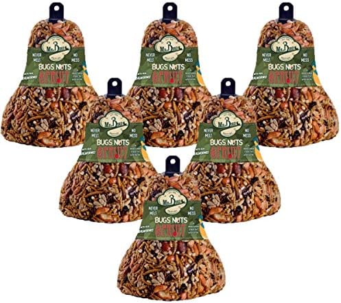 Mr. Bird 6-Pack Bugs, Nuts, & Fruit Wild Bird Seed Bell 12.5 oz.