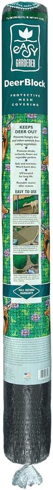 Easy Gardener 6050AZ Netting and Fencing, 7 ft X 100 ft, Black (Pack of 2)