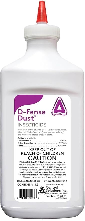 Defense Dust Insecticide – Long-Lasting, Moisture-Resistant Pest Control for Indoor & Outdoor Use (1 lb) | Includes Puffer | Premium USA Supply Gloves for Safe Eradication
