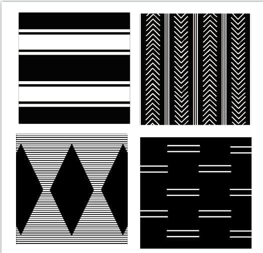 Adabana Outdoor Waterproof Pillow Covers 18x18 Inch Set of 4 Black and White Modern Geometric Throw Pillows Cover Decorative Boho Pillow Covers for Patio Garden Porch