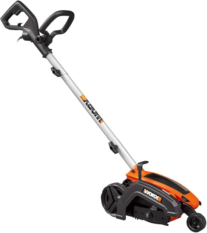Worx 40V 17" Cordless Lawn Mower for Small Yards Bundle with 12 Amp 7.5" Electric Lawn Edger and Trencher