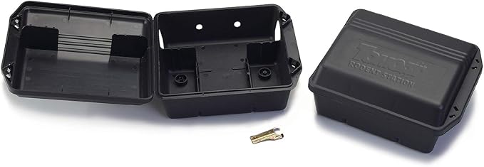 Tomcat Rodent Station, Each Box Includes 1 Rodent Station with 4 Bait Securing Rods and 1 Security Key, Use Indoors or Outdoors, 2-Pack