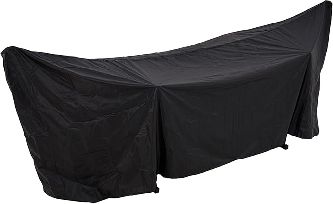 Lazy Daze Hammocks 420D Oxford Waterproof Hammock and Stand Cover, All-Weather Outdoor Protector with Securing Buckles Straps & Elastic Rope, UV and Dust Resistant, Fits 13-15FT Stands, Black