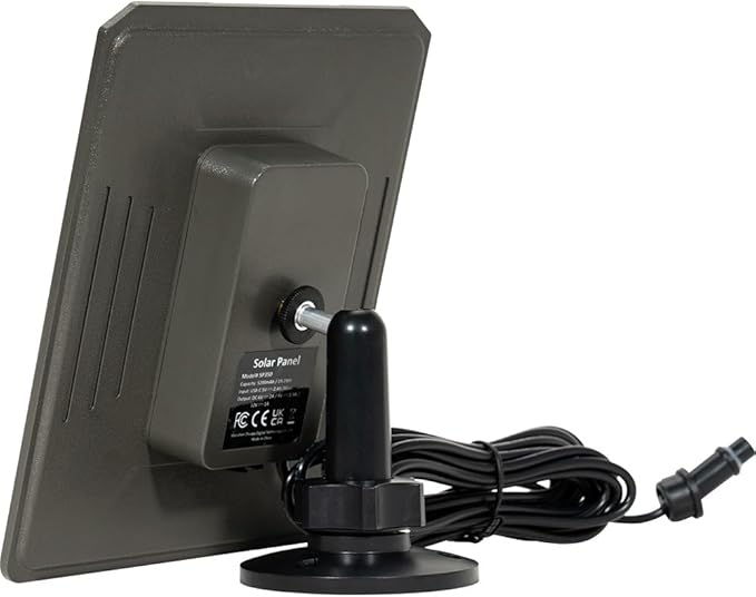 GardePro SP350 3.5W Solar Panel with 5200mAh Battery for Trail Cameras, Compatible with A3S, A3, E5, E5S, E5 2.0, A50, A60, E6, E6 2.0, E8, E8 2.0, X50S, X66 Pro & More