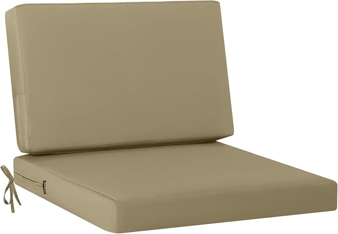 idee-home Outdoor Cushions for Patio Furniture, Outdoor Seat Cushions 28.5 x 28.5 Waterproof & Fade Resistant Couch Sofa Replacement Deep Couch Chair Cushion for Yard Garden Deck | Outdoor Seat Cushions 28.5 x 28.5 Waterproof Couch Sofa Replacement Dee...