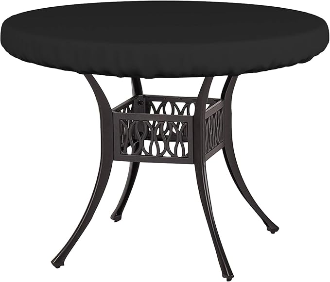 Covers & All Round Table Top Cover, 12 Oz Waterproof UV & Weather Resistant Patio Table Cover, Outdoor Table Cover for Patio Outdoor Furniture & Coffee Table (30" Dia x 4" H Inches, Black)