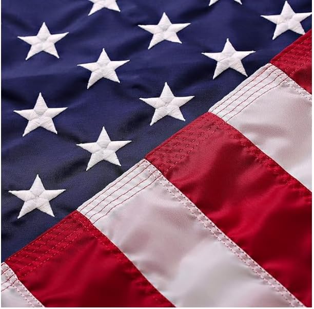 Large American Flag for Outside 15x25 | American Flag -US made in USA Flag Heavy Duty Outdoor with Embroidered Stars and Sewn Stripes Outdoor Flag for High Wind - FMAA Certified