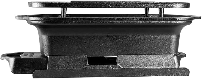 Lodge Sportsman’s Pro Cast Iron Grill - Portable Charcoal Grill with Removable Grate & Dual Air Vents - Heavy-Duty Outdoor Cooking - 9 Inches x 16.75 Inches
