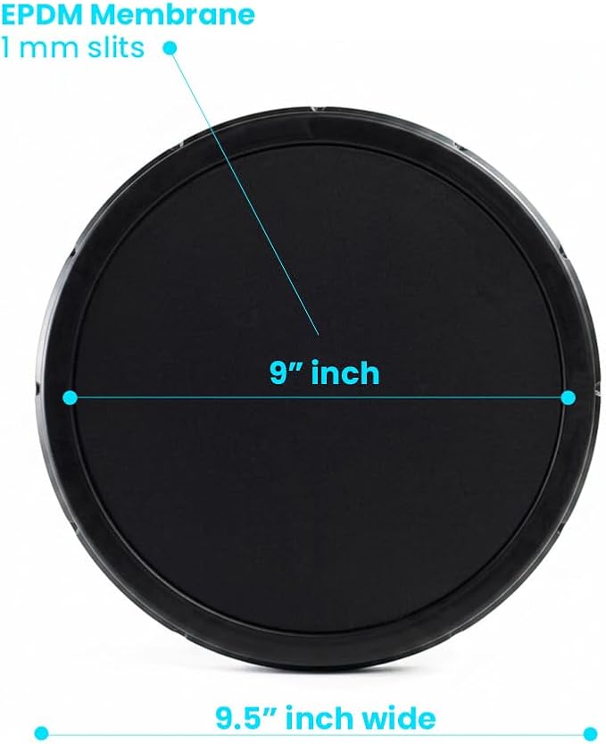 Thunder Parts ECO270-E | 9” EPDM - Fine Bubble Disc Diffuser | Aeration for Ponds, Lakes, Wastewater Treatment, Aquaculture and More. SSI Aeration Original (4 Pack)