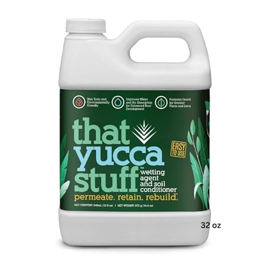 that Yucca Stuff™| OMRI Listed for Organic Production| Soil Conditioner & wetting Agent| 97% Yucca Schidigera Extract w/Citric & Humic Acids| Plant Health| Eco-Friendly| 32 oz