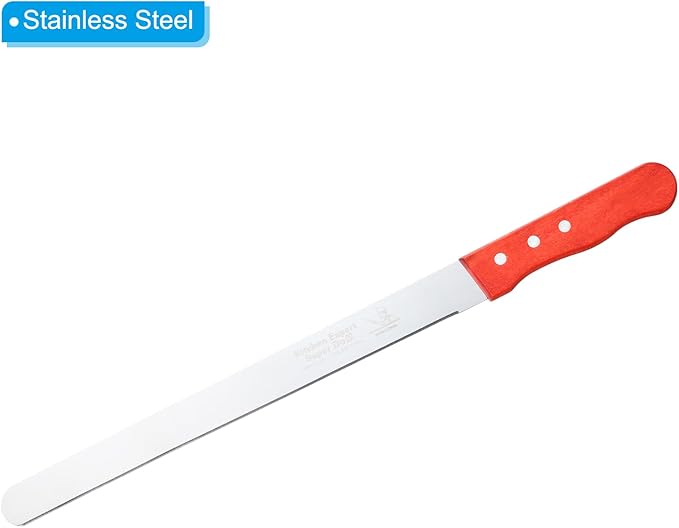 PATIKIL Floral Foam Knife, 2 Pcs 48 x 3.1CM Florist Professional Cutting Knife for Flower Foam Block Cake, Wooden Handle