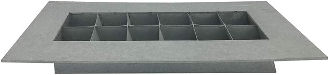 Modern Home Living Wall Galvanized Steel/Zinc Succulent Planter, Wall Mounted Garden Pocket Planter (12 Pocket, Aged Zinc)