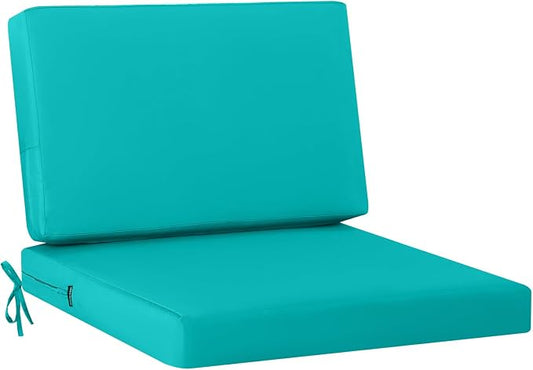 idee-home Outdoor Chair Cushions for Patio Furniture, Outdoor Seat Cushion | Waterproof Hampton Bay Deep Seat Replacement Couch Cushions for Garden Lawn Backyard Deck 30 x 30