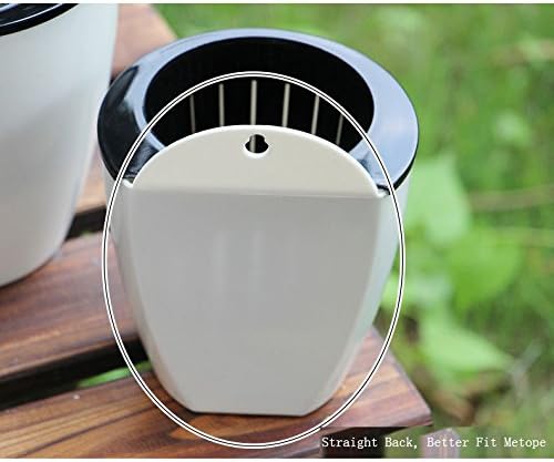 Sungmor Self Watering Wall Planter - Modern White & 3PC Pack & Large Size - Indoor Outdoor Vertical Flower Pot - Wall Mounted Window Hanging Pot - Water Storage Space Design Container