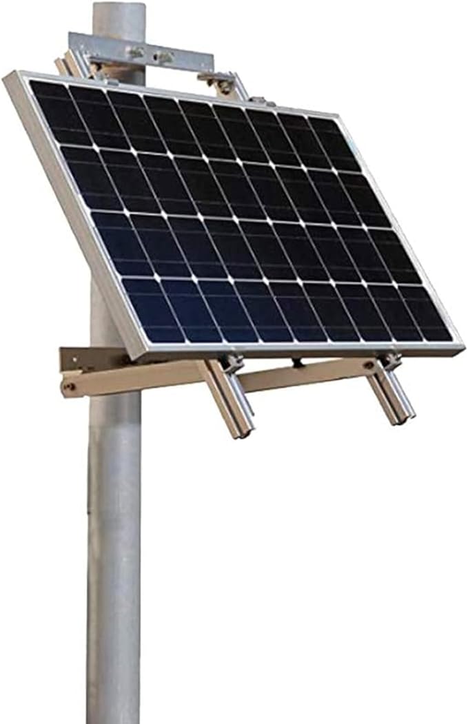 Renogy Solar Panel Side of Pole Mount for 50W/100W Solar Panel (Mount only) for Flat Surface Off-Grid Systems, and Panels Up to 100W