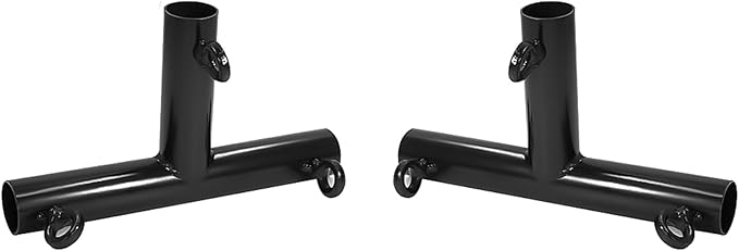 Aoneky 1'' Corner Canopy Fitting Couplers Kit - Fits 3/4" EMT - Frame Carport Connectors (4pcs 3 Way T Shaped Fittings)