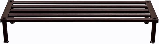 Metal Plant Stand, Rust-proof Aluminum Display Rack, Plants Display Stands Decoration Racks for Living Room Garden Balcony Patio (Ebony, 31.5Inch Low Leg)