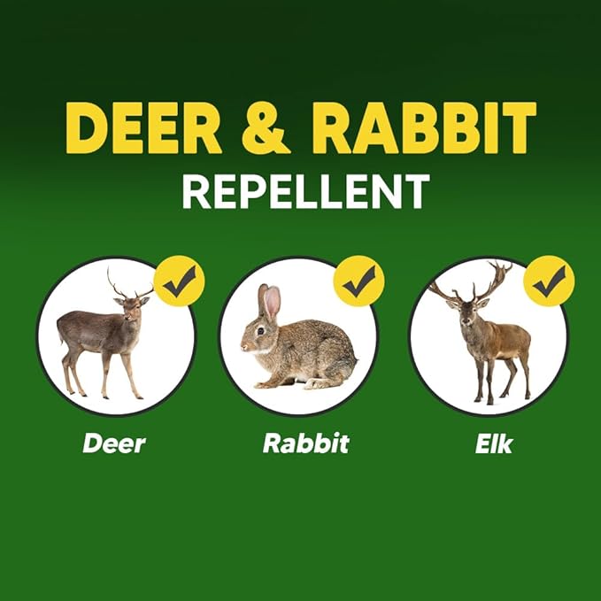 LAQDECDV Deer Repellent, Rabbits Repellent Outdoor, Deer Repellant for Garden, Deer and Rabbit Repellents for Plant, Deers Deterrent for Yard, Keep Deers Away from Flowers, Safe and Easy to Use-10P