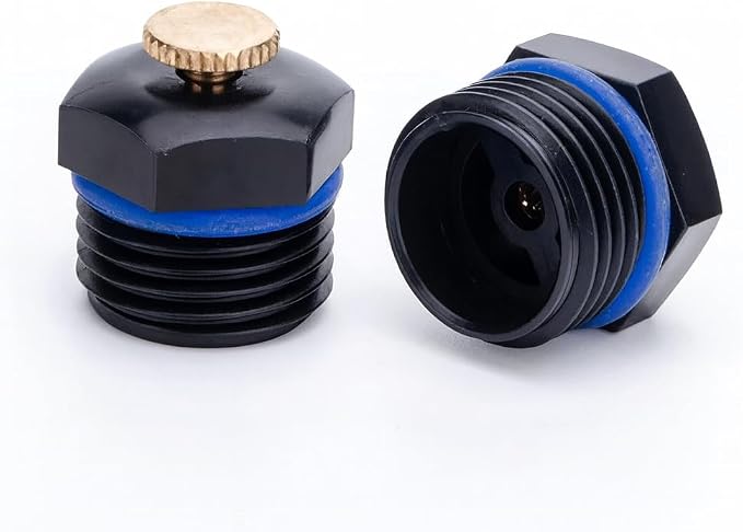 1/2 Inch Adjustable 360° Brass & Plastic Atomizing Sprinkler Nozzles (2-Pack) — High-Pressure Irrigation Heads with 3–6M Spray Radius for Garden, Lawn & Agriculture