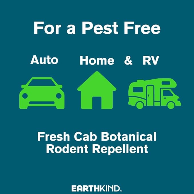 Fresh Cab Botanical Rodent Repellent - Environmentally Friendly, Keeps Mice Out, 24 Scent Pouches (6 Packs of 4)
