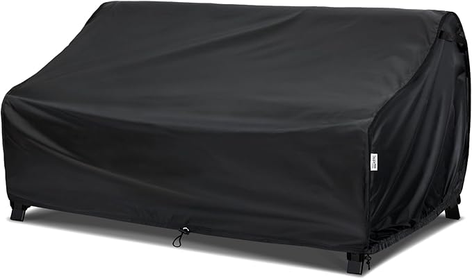Large Patio Sofa Cover for 3-Seater Outdoor Couch, 78"W x 35"D x 35"H, Waterproof PU-Coated Oxford Fabric, All-Weather Protection with Air Vents & Buckle Straps, UV Resistant