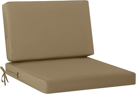 idee-home Outdoor Chair Cushions for Patio Furniture, Outdoor Seat Cushion | Waterproof Hampton Bay Deep Seat Replacement Couch Cushions for Garden Backyard Deck 28.5 x 28.5