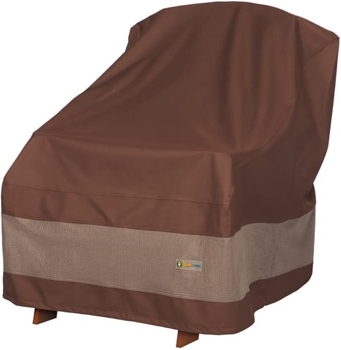DUCKCOVERS Ultimate Waterproof 32 Inch Patio Adirondack Chair Cover, Patio Furniture Covers