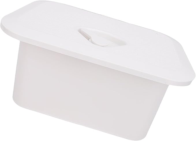 Tbest Marine Boat Storage Box ABS Plastic Embedded Deck Compartment Organizer for Fishing Gear Tools Bait Accessories White 37.5 x 27 17.5cm
