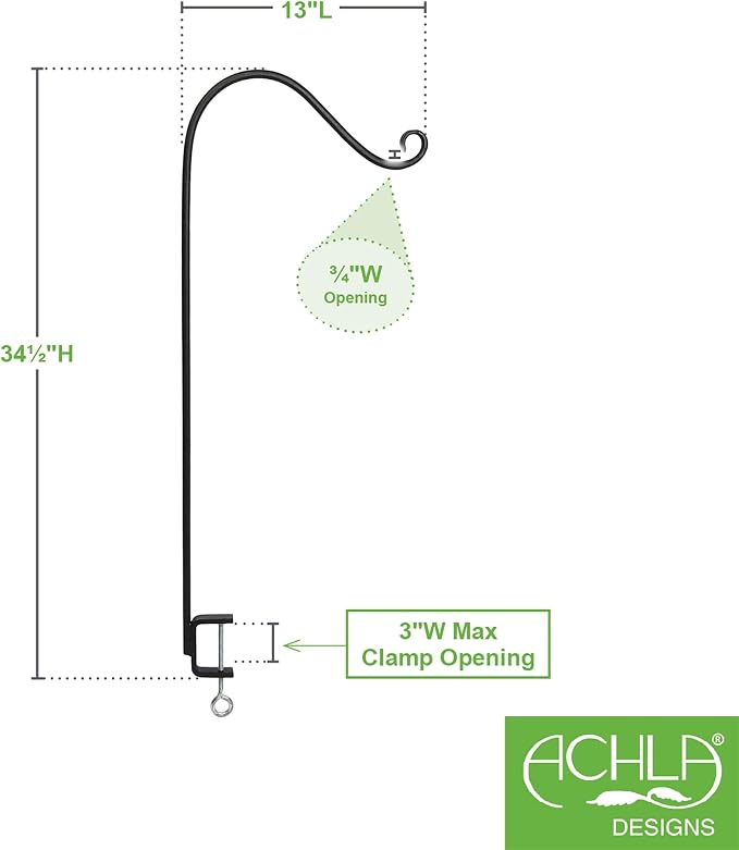 36" Single Fixed Handrail Pole