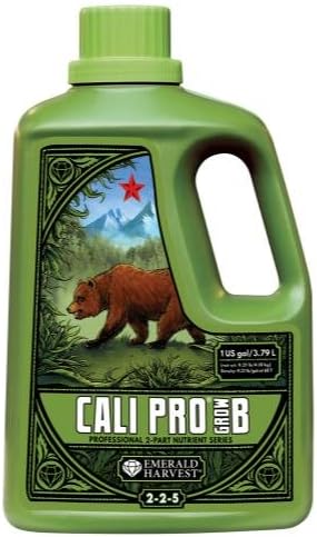 Emerald Harvest 723906 Cali Pro Grow B Gallon/3.8 Liter (4/Cs) fertilizers, 3.8 L, Natural