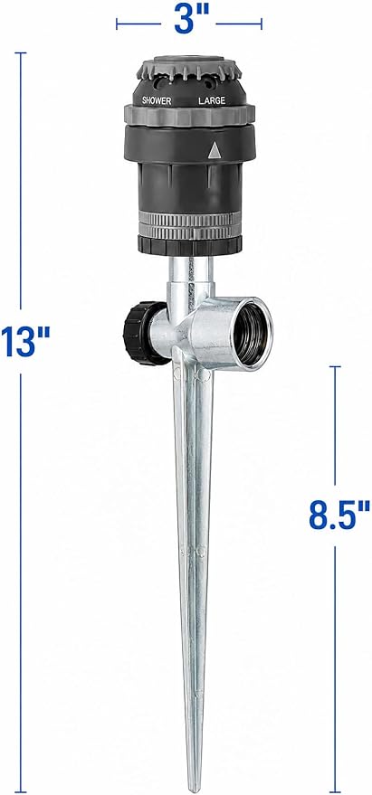 3-Pack Orbit H2O-6 Gear Drive Sprinkler - Versatile Gear Drive for Efficient Lawn Watering