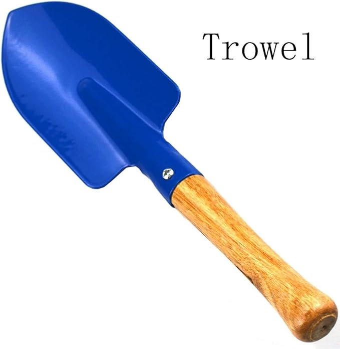 Nua Garden Tool Set 3 Pieces of Mini Metal rake Shovel TRO Knife Beach Sandbox (Suitable for Children Over 3 Years Old)