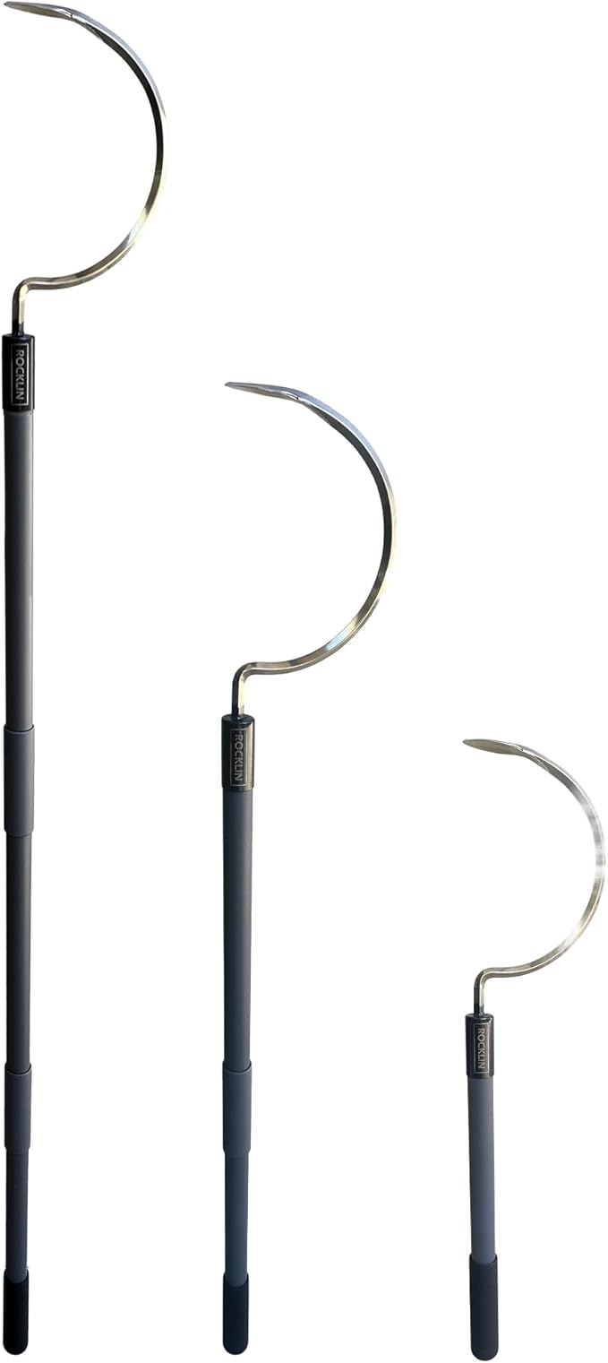 Weed Puller 3-in-1, Three Lengths (24"/40"/57"), Heavy-Duty Garden Hand Tool for Weeding, Digging & Soil Loosening | Stainless Steel Blade, Ergonomic Grip